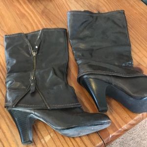 Size 7.5    Brown Sexy Boots